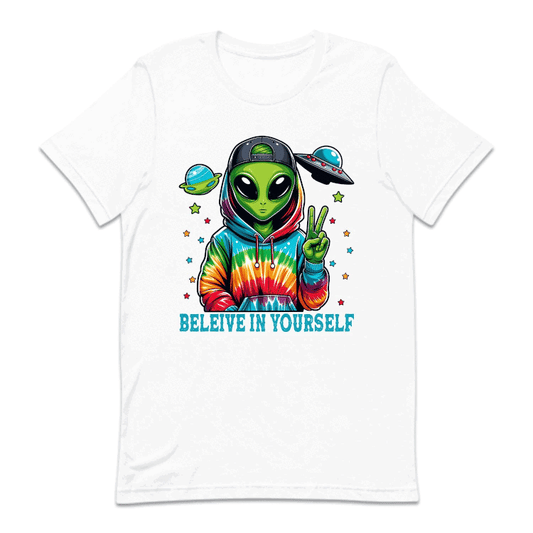 Believe In Yourself Motivational Alien | PRODUCT CODE: ALBEVNYRU