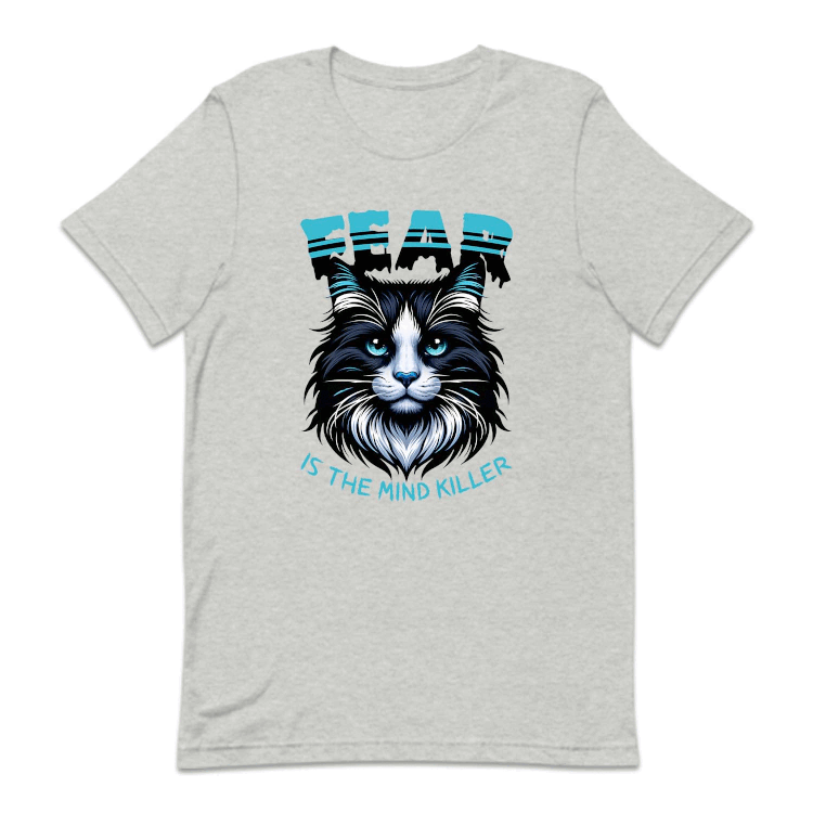 Fear Is The Mind Killer Black Cat Dune Inspired Quote | PRODUCT CODE: FRSTKLREBK
