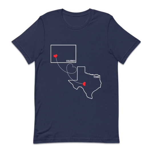 Personalized State to State Long Distance Relationship | PRODUCT CODE: CSTATLNGDC