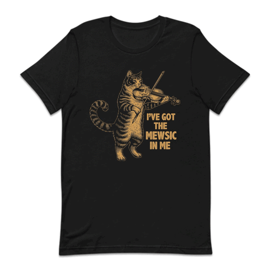 I've Got The Mewsic In Me Cat Playing Violin | PRODUCT CODE: IVGTHMSWC