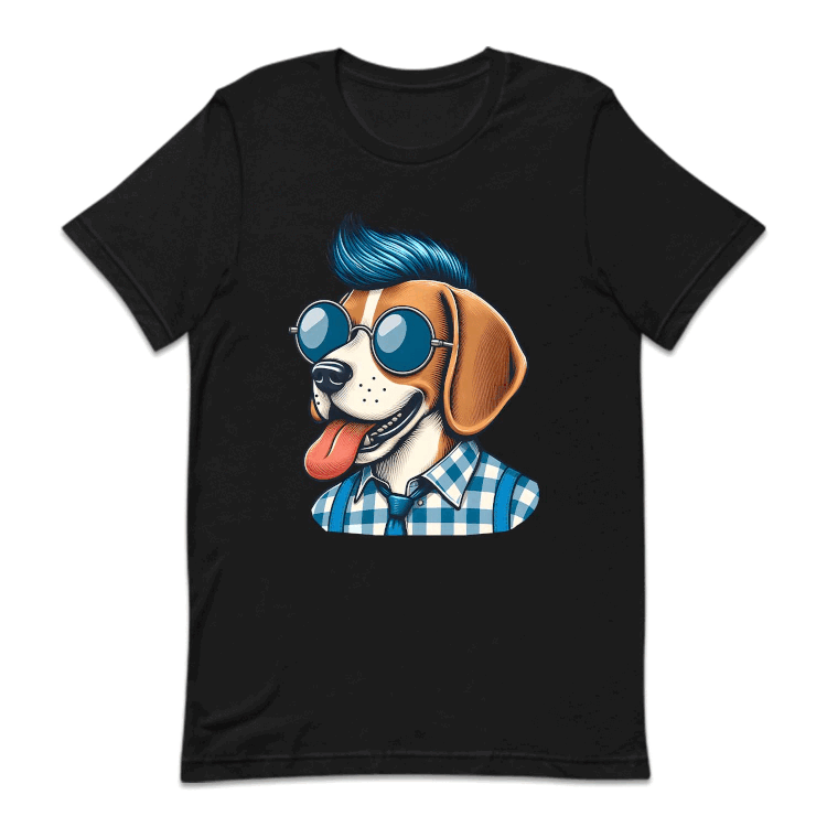 Beagle Punk Dog with Sunglasses Spiked Hair | PRODUCT CODE: BGLEDOPNK