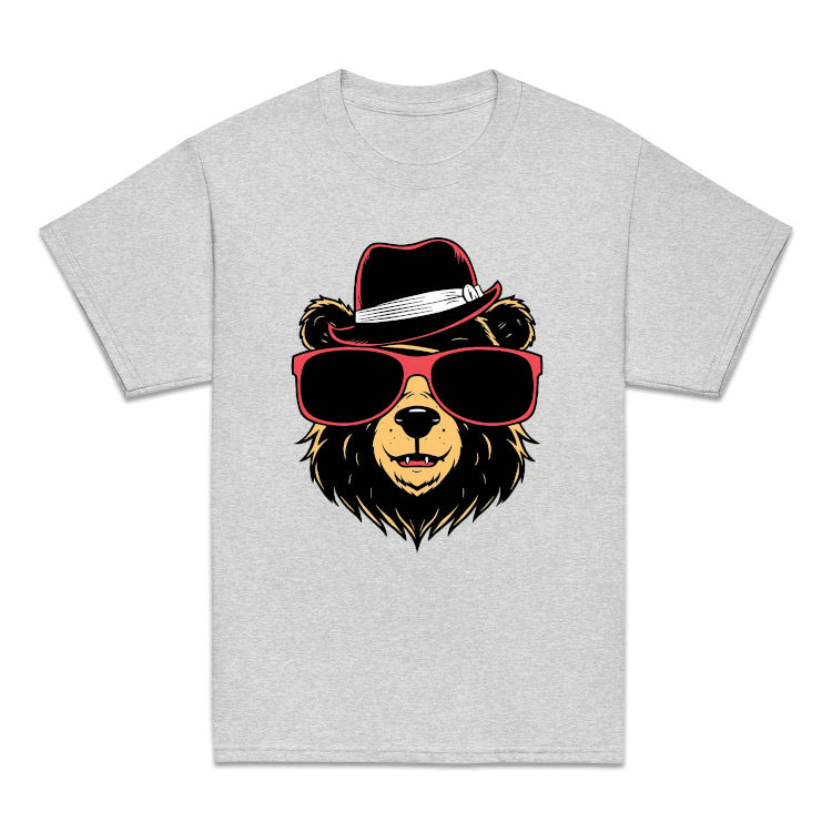 Bear With Sunglasses And Hat Trendy Wildlife Bear | PRODUCT CODE: BRWTHSNHT