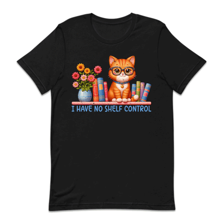 I Have No Shelf Control Cat and Books | PRODUCT CODE: HVNSHLFCN