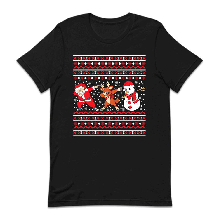 Dabbing Santa Claus Reindeer Snowman Christmas Xmas Dab Dance | PRODUCT CODE: SBGCLRNOWMA