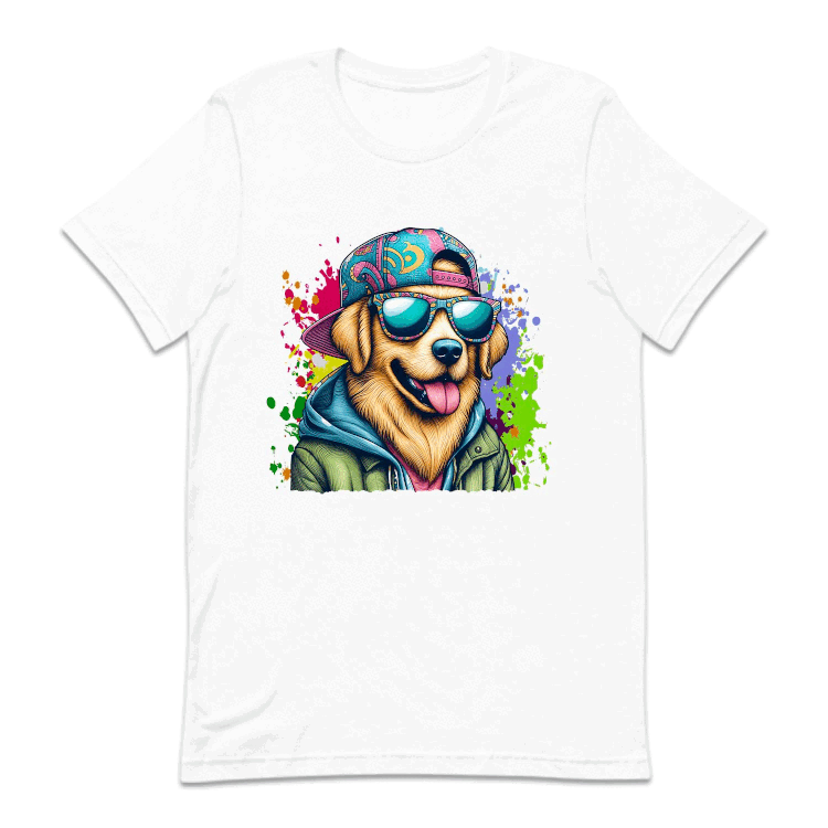 Golden Retriever Dog with Sunglasses | PRODUCT CODE: GLODRVTKNP