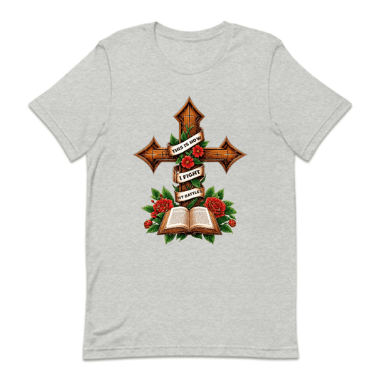 This Is How I Fight My Battles Religious Cross and Bible | PRODUCT CODE: THSOWGFTM