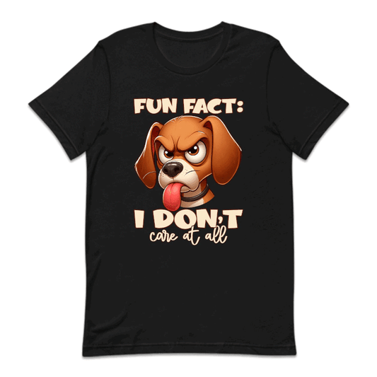 Fun Fact I Don't Care At All Angry Cartoon Dog | PRODUCT CODE: ANGCRTDPSC