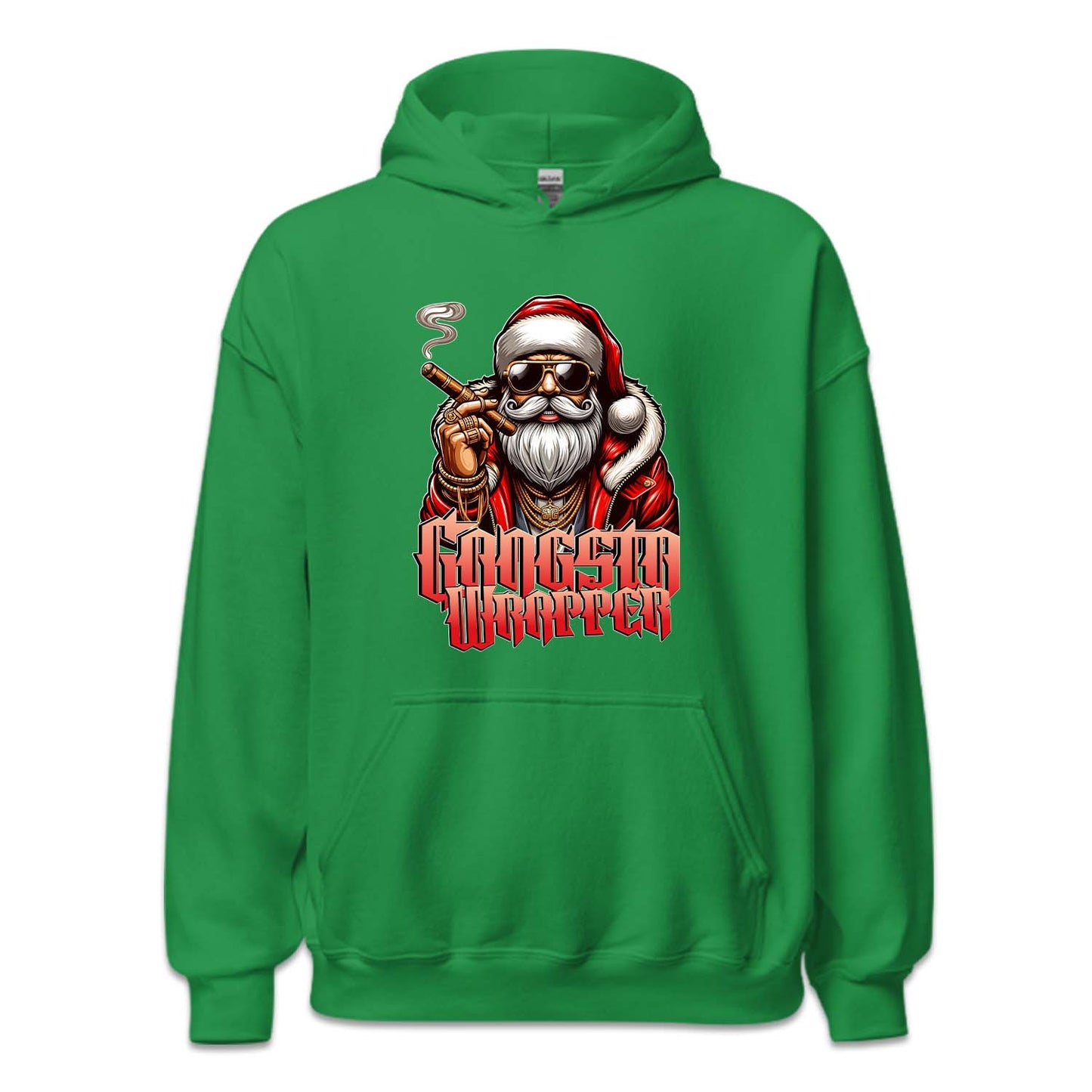 Gangsta Wrapper Christmas Santa Claus Smoking Cigar Xmas | PRODUCT CODE: GNSTWRPSMK