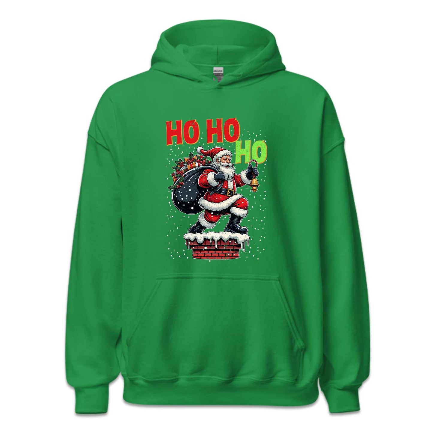 Christmas Santa Claus Snowy Rooftop HO HO HO Xmas | PRODUCT CODE: SNCLUWYRFTP