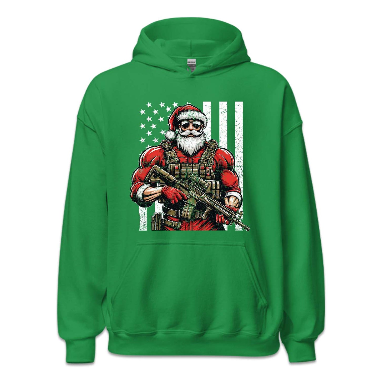 Tactical Santa Christmas Armed Santa USA Flag Xmas Special Ops | PRODUCT CODE: TCKLSNCHRMA