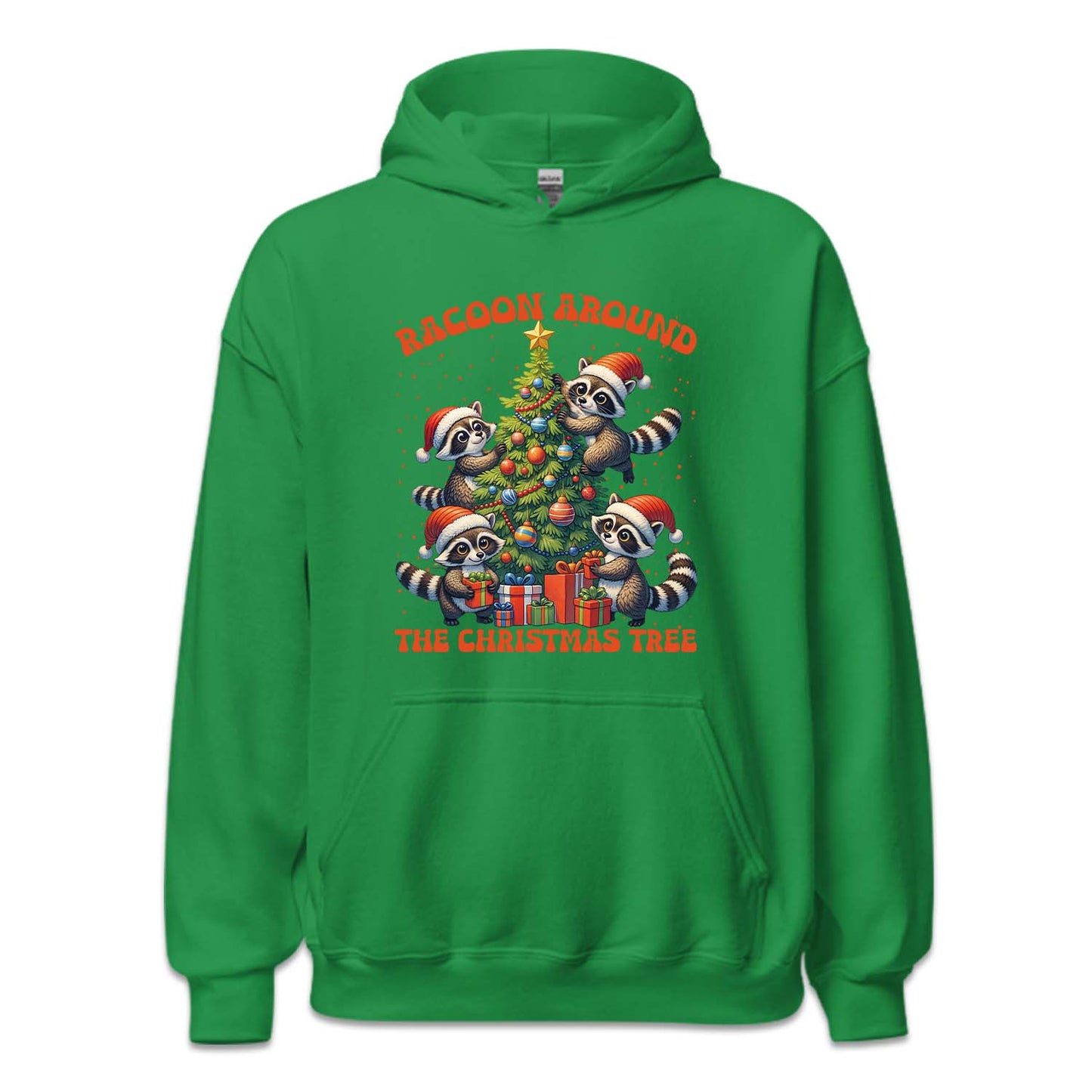 Raccoon Around The Christmas Tree Festive Holiday Xmas Raccoon | PRODUCT CODE: RCNDTRCHMSL