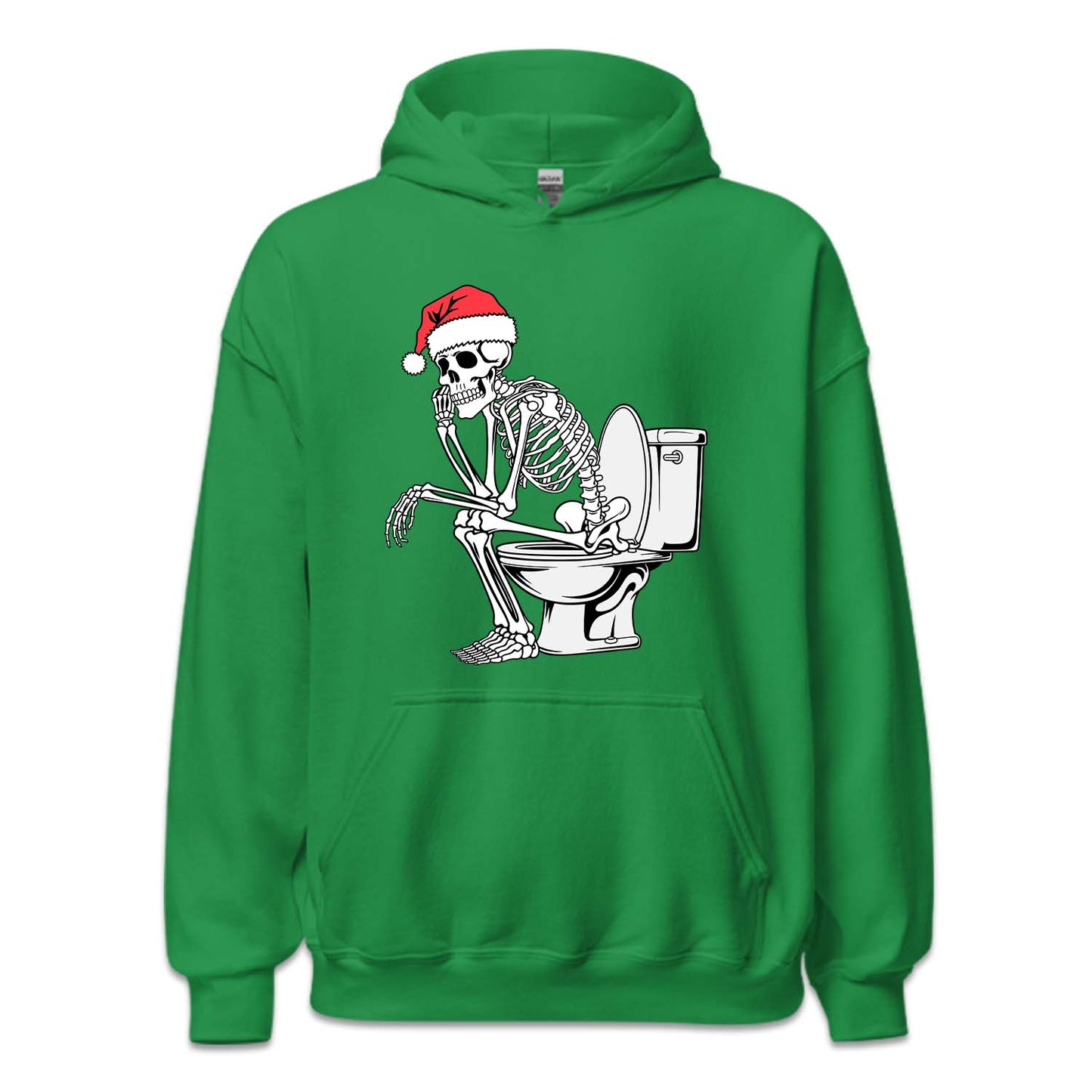 Christmas Skeleton on Toilet Dark Humor Sarcastic Xmas | PRODUCT CODE: SKLTCHRMOLW