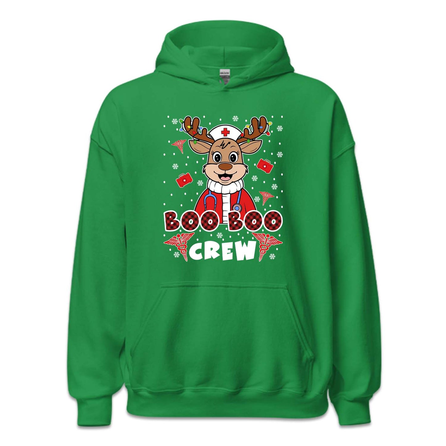 Boo Boo Crew Christmas Reindeer Nurse Xmas Festive Medical | PRODUCT CODE: BCRWENDNUSC
