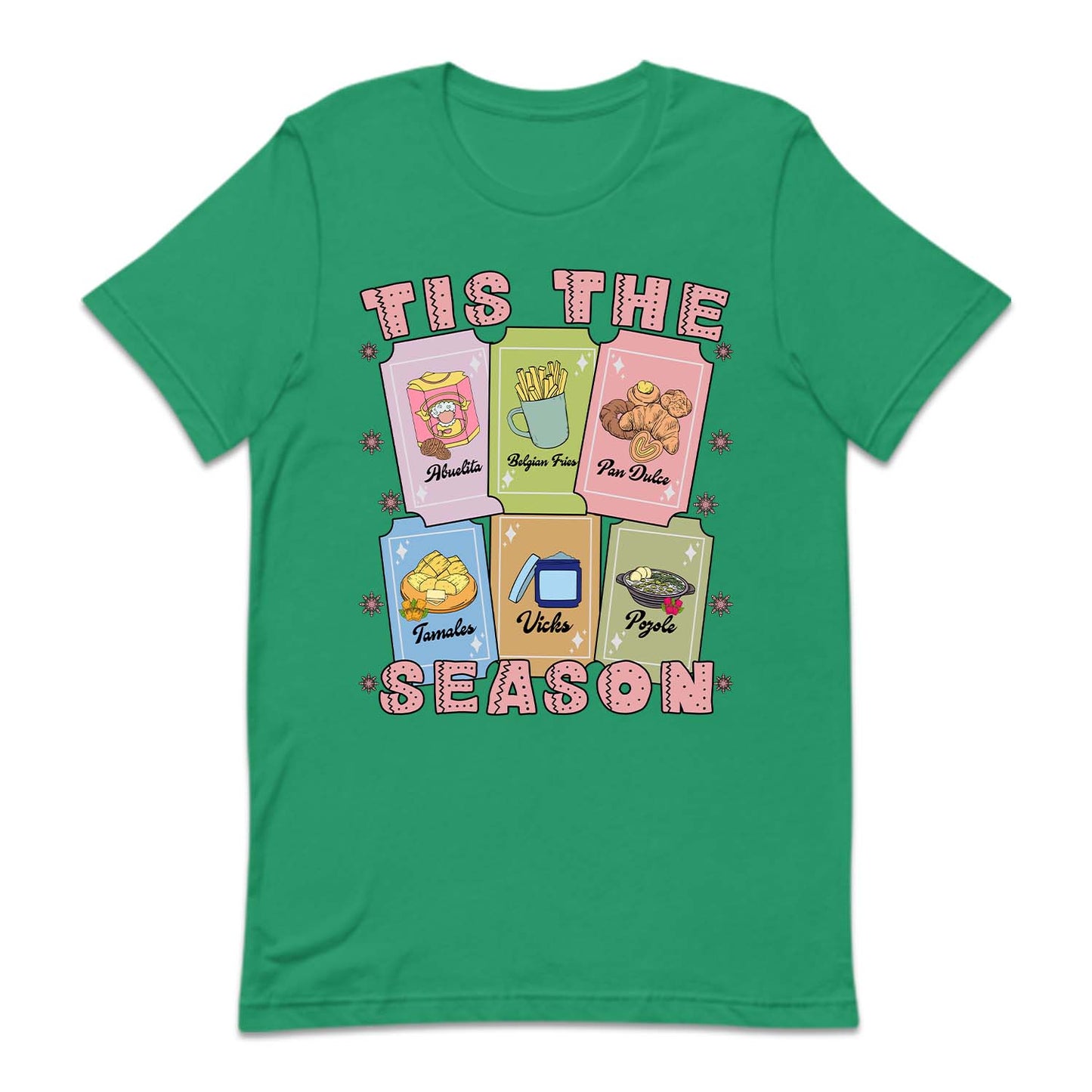 Tis The Season Mexican Christmas Festive Foods Holiday Cards Latina Xmas | PRODUCT CODE: MXNCHRMHLD