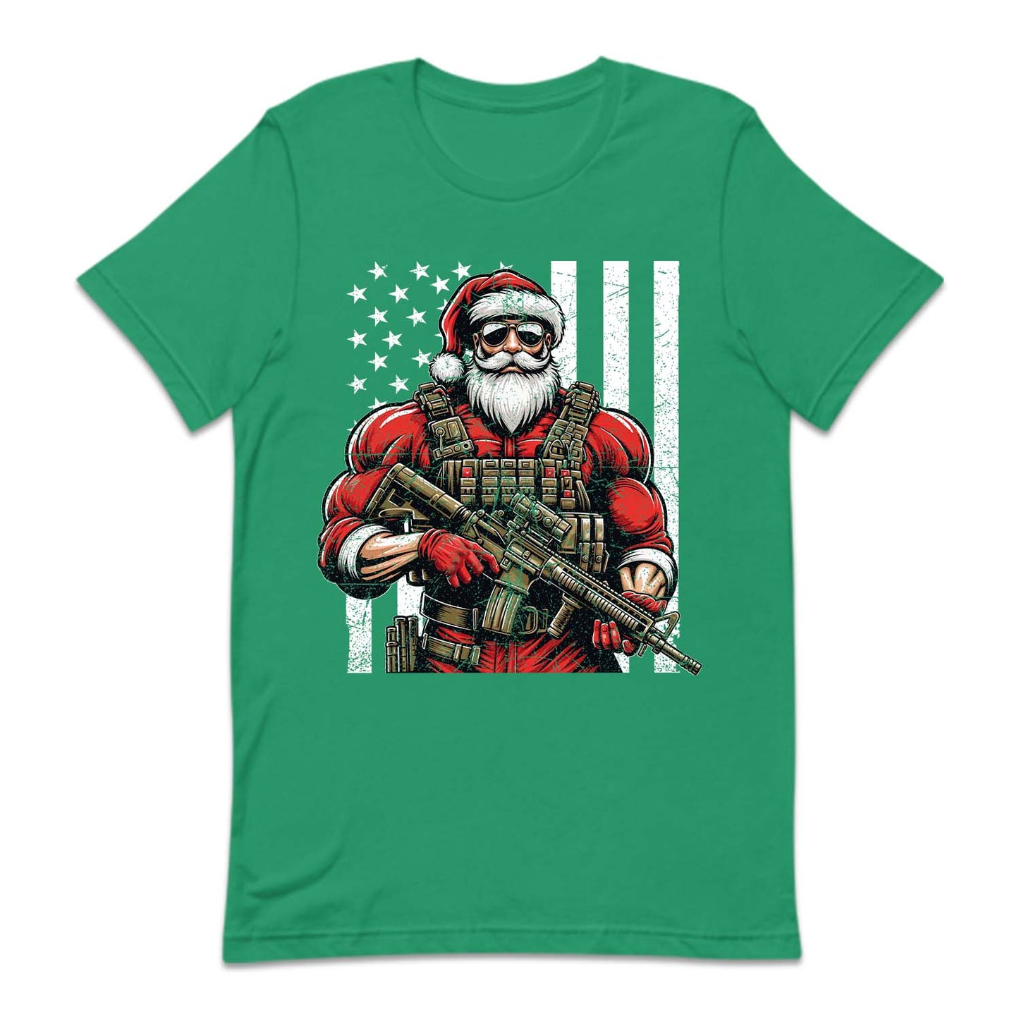 Tactical Santa Christmas Armed Santa USA Flag Xmas Special Ops | PRODUCT CODE: TCKLSNCHRMA