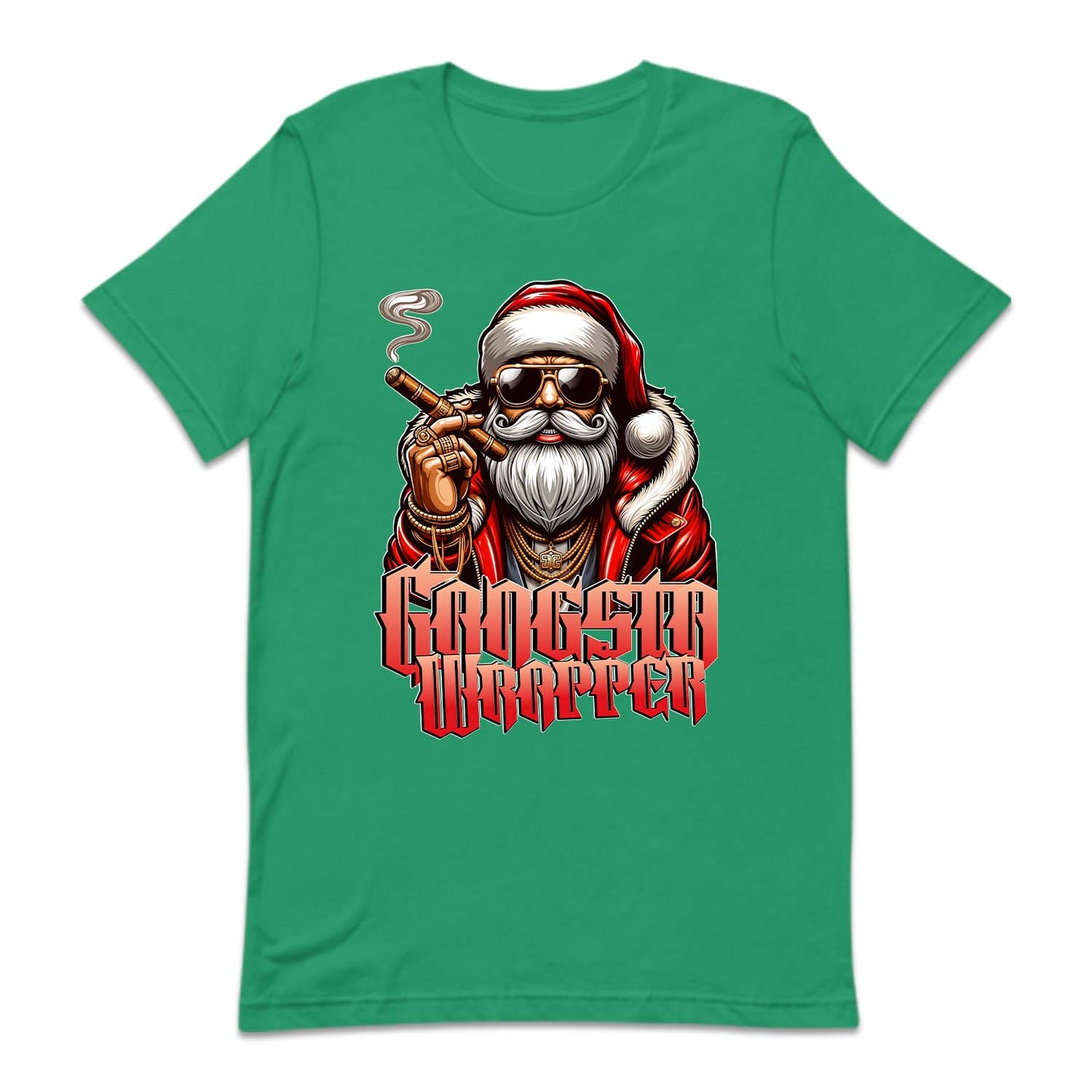 Gangsta Wrapper Christmas Santa Claus Smoking Cigar Xmas | PRODUCT CODE: GNSTWRPSMK