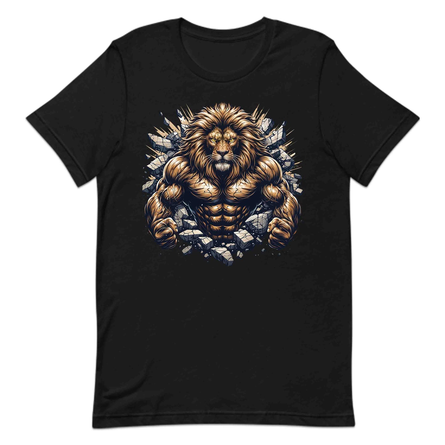 Majestic Lion Breaking Through Wall 3D Realistic Fierce Lion | PRODUCT CODE: MJSTLKBRNWLTH