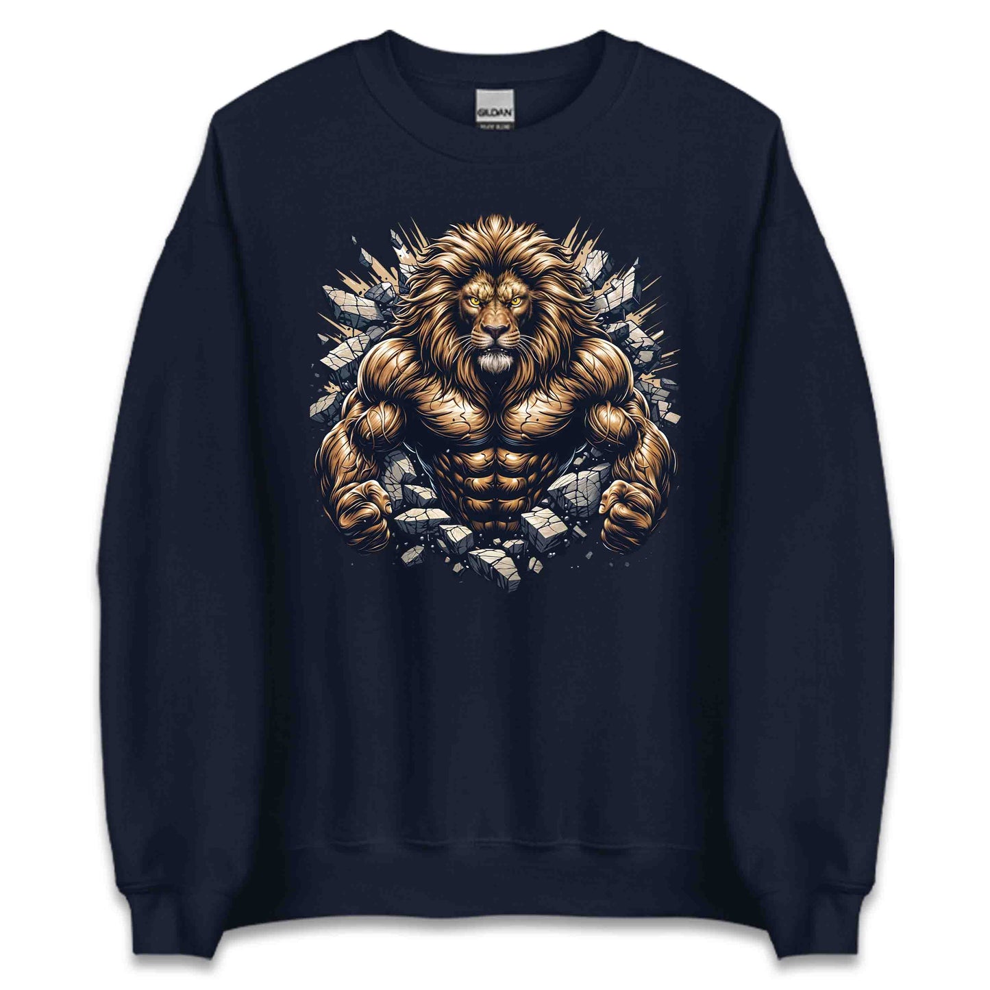 Majestic Lion Breaking Through Wall 3D Realistic Fierce Lion | PRODUCT CODE: MJSTLKBRNWLTH