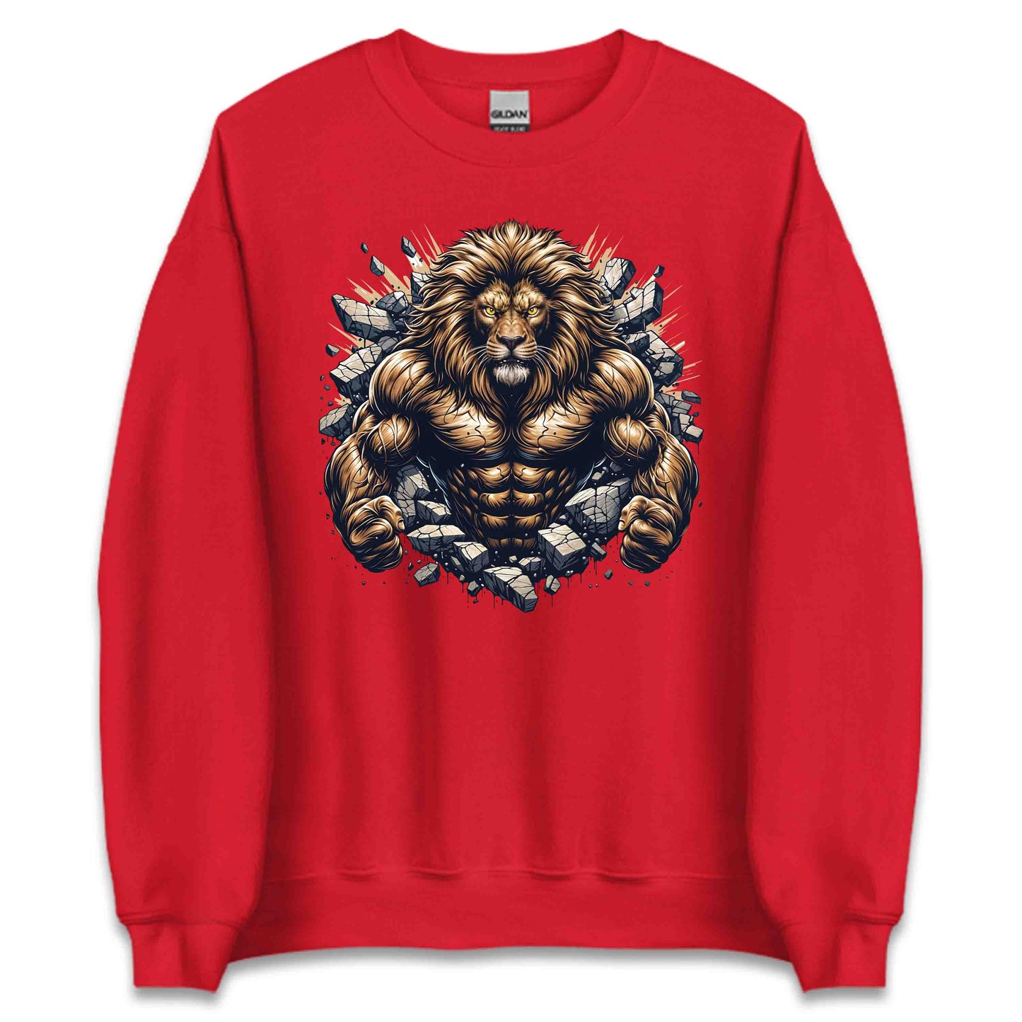 Majestic Lion Breaking Through Wall 3D Realistic Fierce Lion | PRODUCT CODE: MJSTLKBRNWLTH