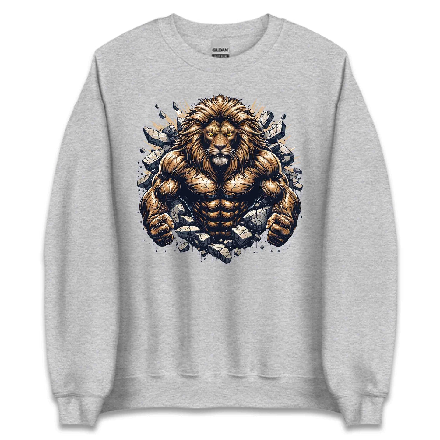 Majestic Lion Breaking Through Wall 3D Realistic Fierce Lion | PRODUCT CODE: MJSTLKBRNWLTH