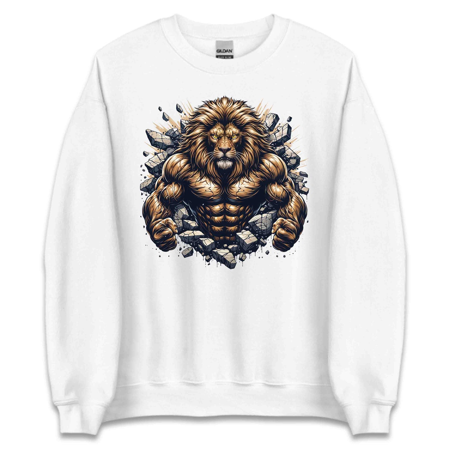 Majestic Lion Breaking Through Wall 3D Realistic Fierce Lion | PRODUCT CODE: MJSTLKBRNWLTH