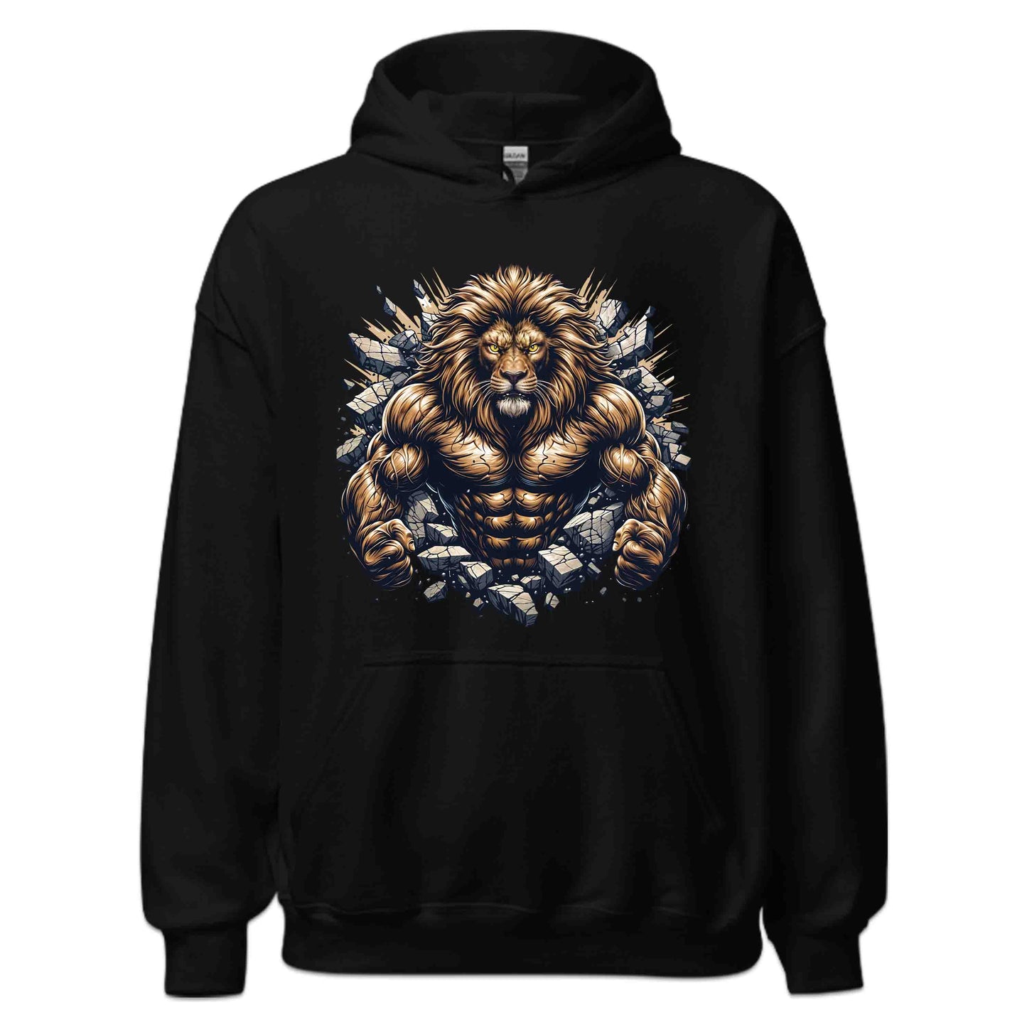Majestic Lion Breaking Through Wall 3D Realistic Fierce Lion | PRODUCT CODE: MJSTLKBRNWLTH