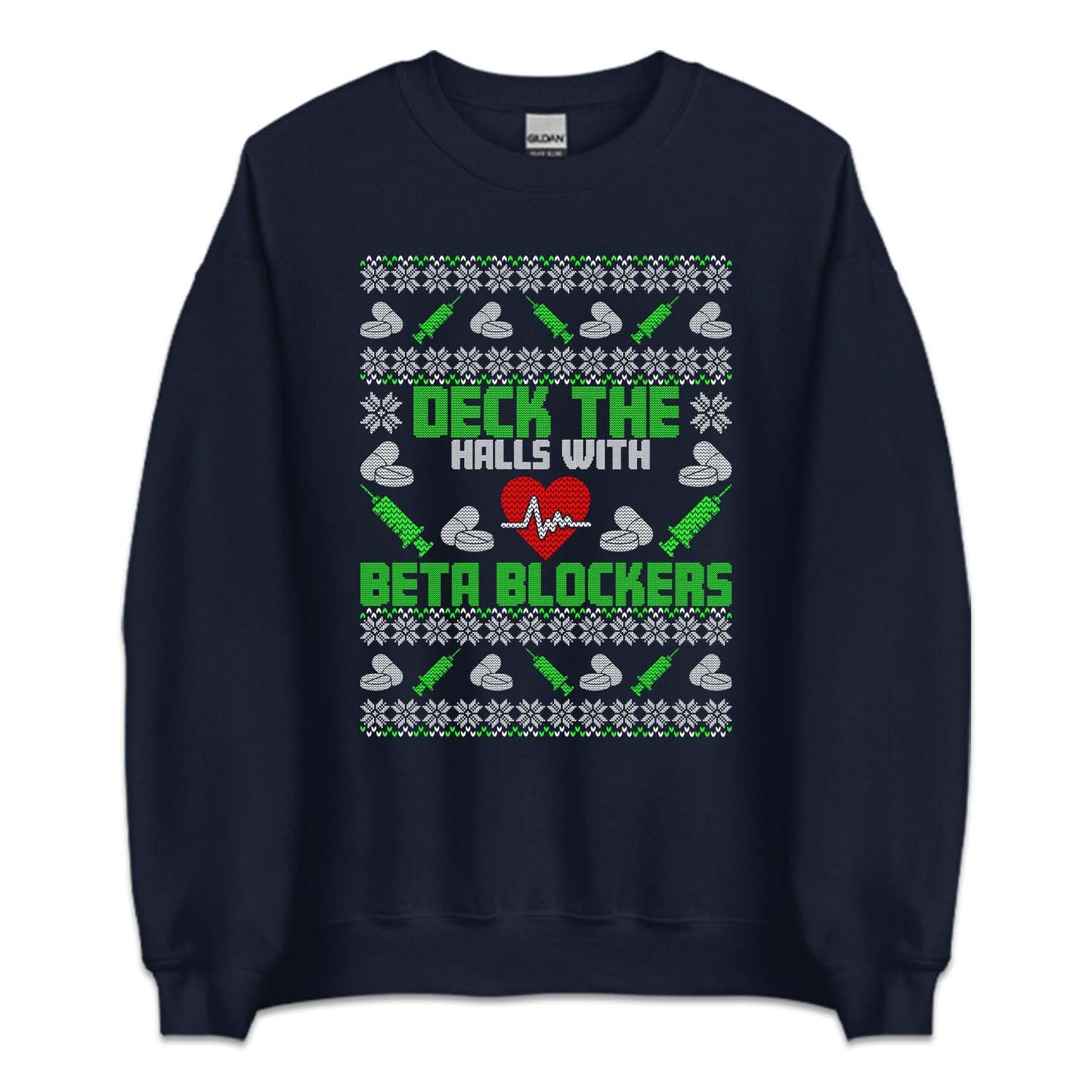 Deck the Halls with Beta Blockers Christmas Medical Xmas | PRODUCT CODE: DKCHLABTKSC