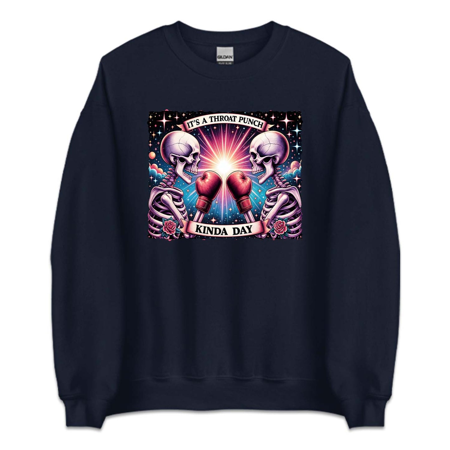It's A Throat Punch Kinda Day Snarky Skeletons | PRODUCT CODE: ITHRAPNCKN