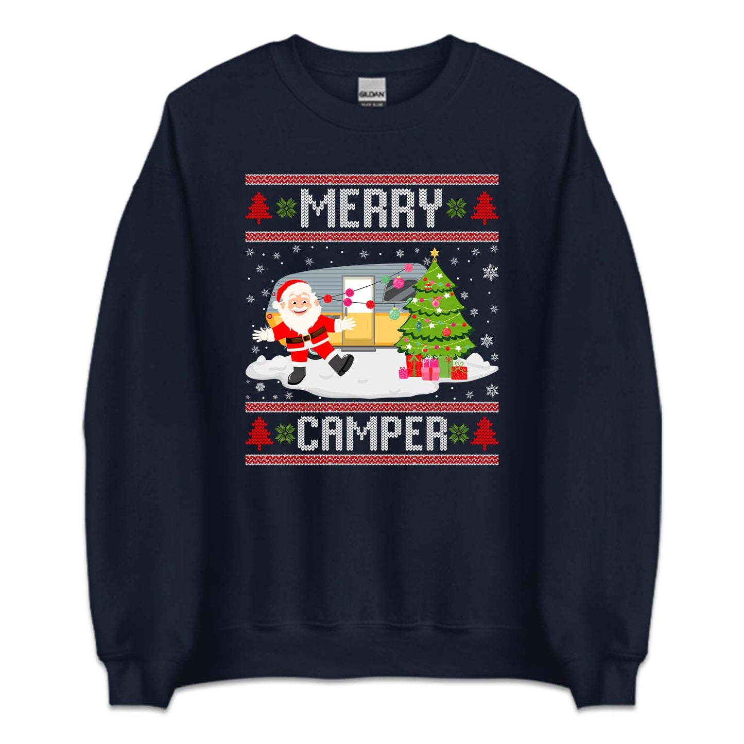 Merry Camper Christmas Holiday RV Santa Camping Xmas | PRODUCT CODE: MYRCHPREMS