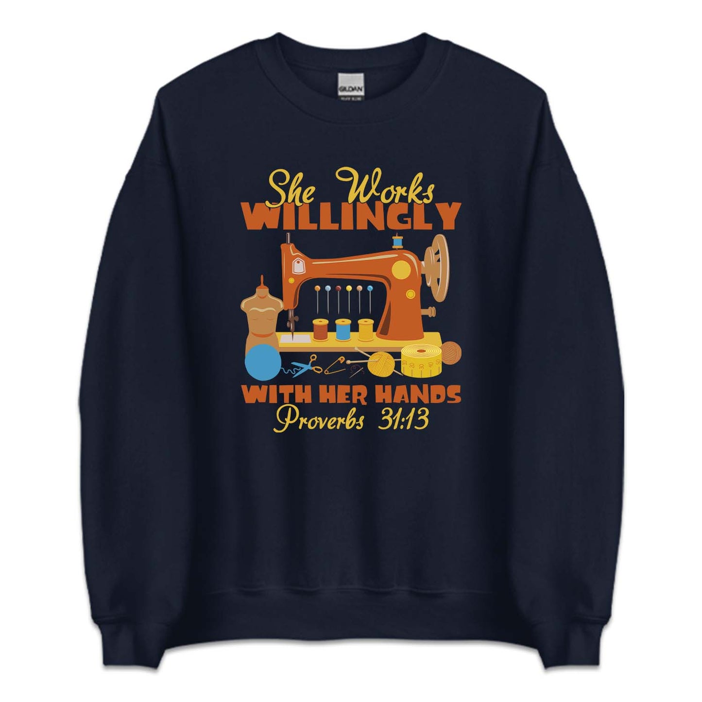 She Works Willingly With Her Hands Sewing Machine | PRODUCT CODE: SWLNGYHRN