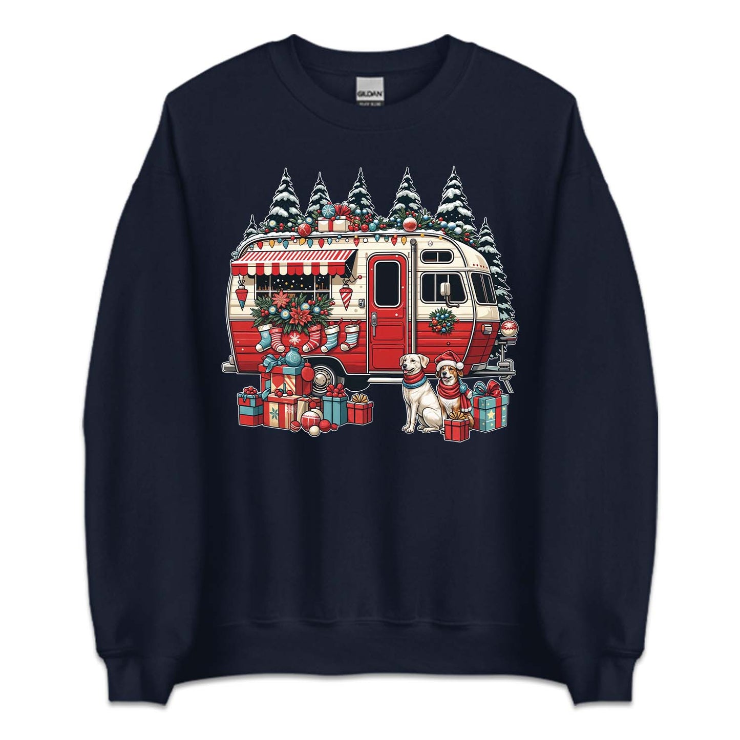 Vintage Christmas Camper Xmas Adventure | PRODUCT CODE: VGTCHRMSNT