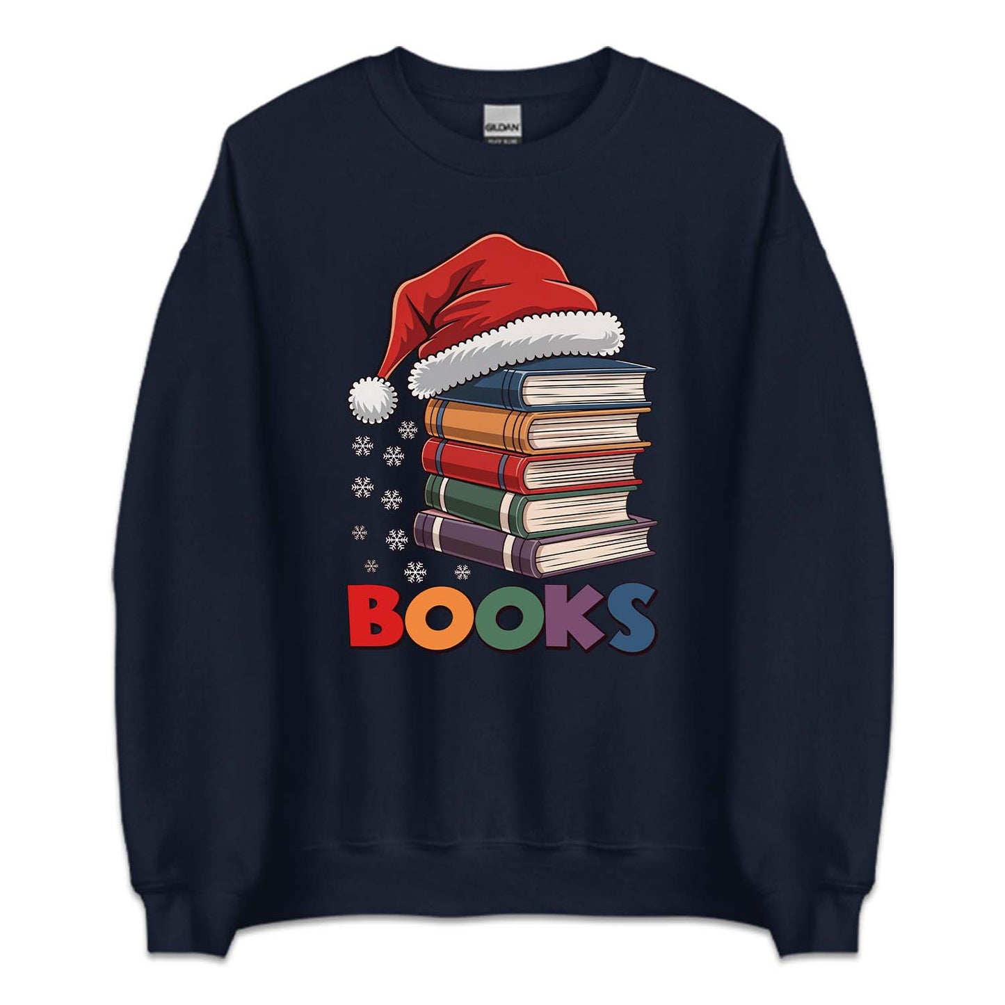 Christmas Books With Santa Hat Merry Bookmas Xmas Reading | PRODUCT CODE: CHTRBKSAFTM