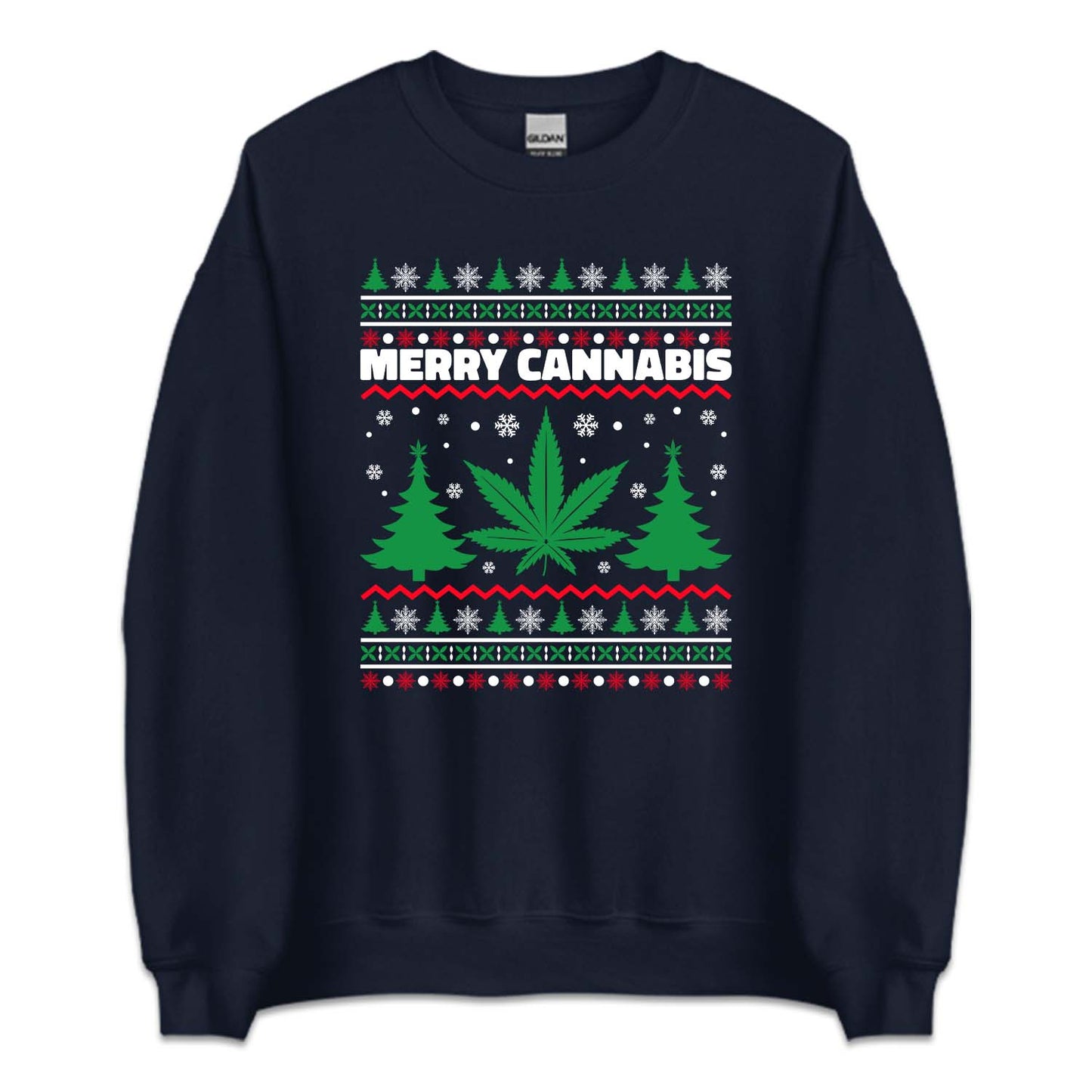 Merry Cannabis Weedmas Ugly Christmas | PRODUCT CODE: MTCNBSWEDU
