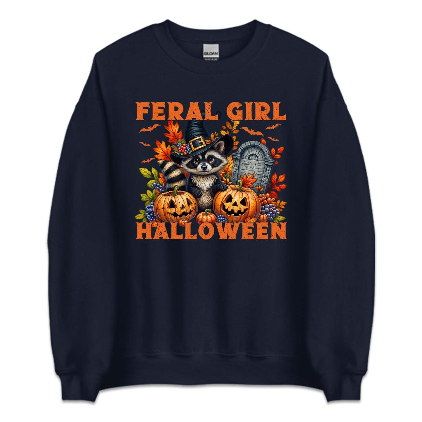 Feral Girl Halloween Spooky Raccoon Autumn Season | PRODUCT CODE: FRLGIHLWRC