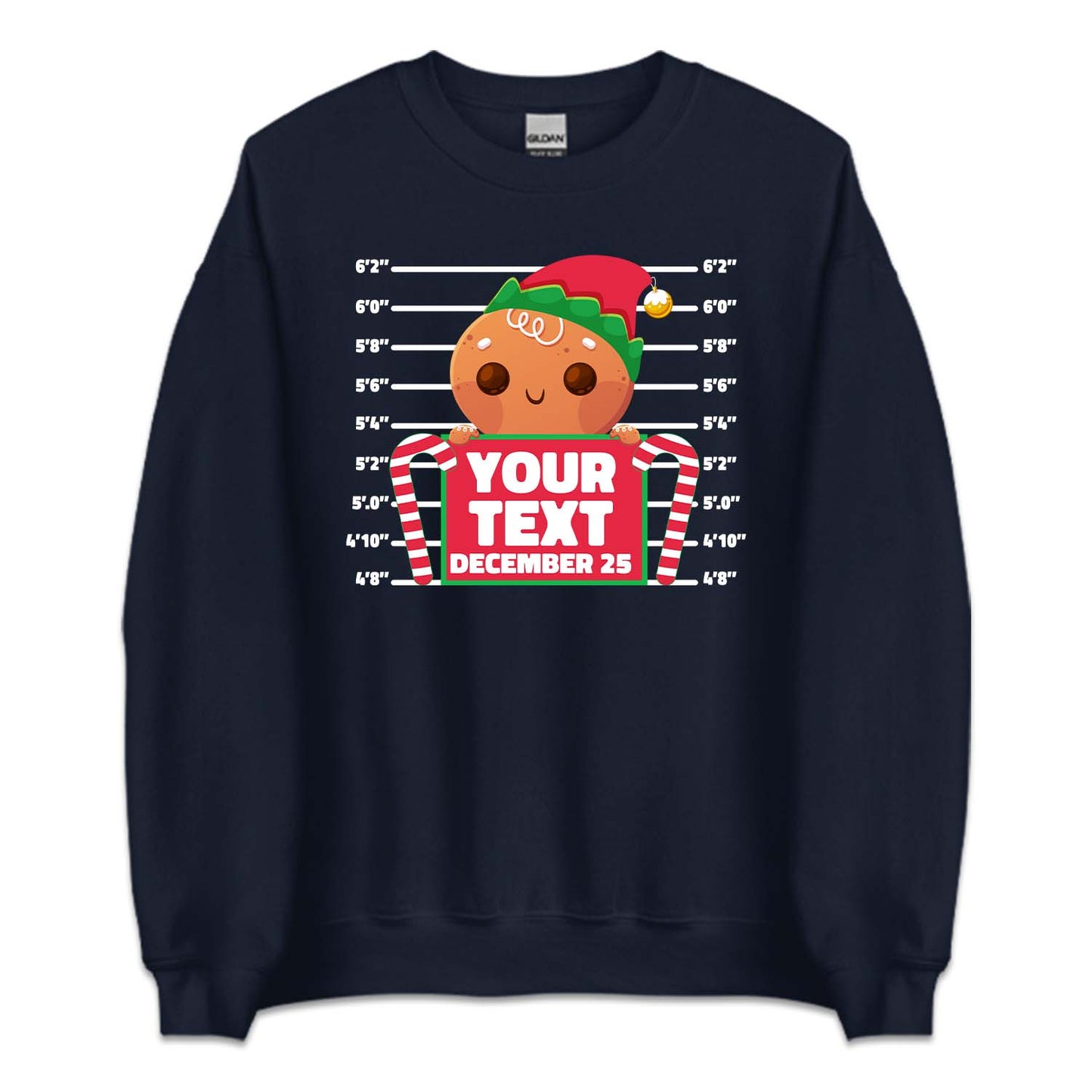Personalised Christmas Inmate Gingerbread North Pole Correctional Xmas | PRODUCT CODE: PRGNMATGSHC