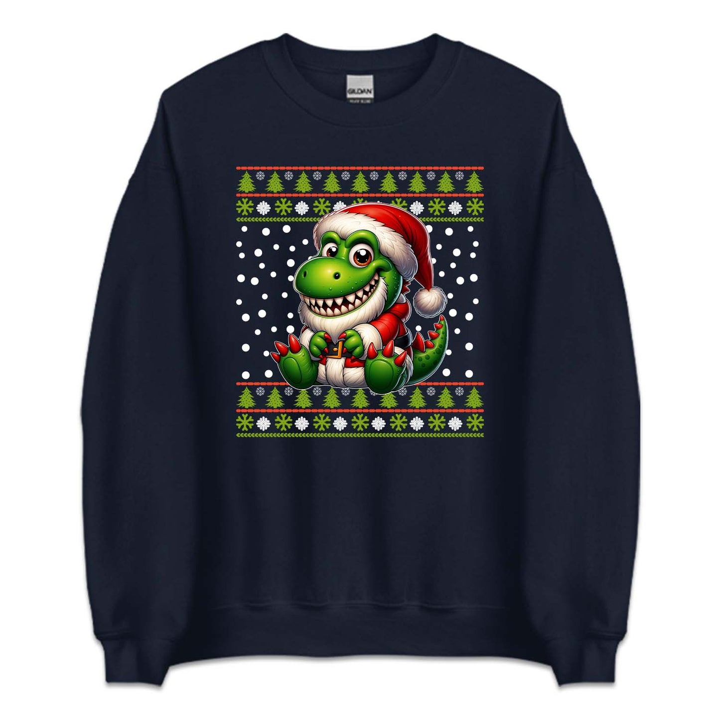 Santa T-Rex Christmas Holiday Dinosaur in Santa Suit Xmas Dino | PRODUCT CODE: STNRXECHRMA