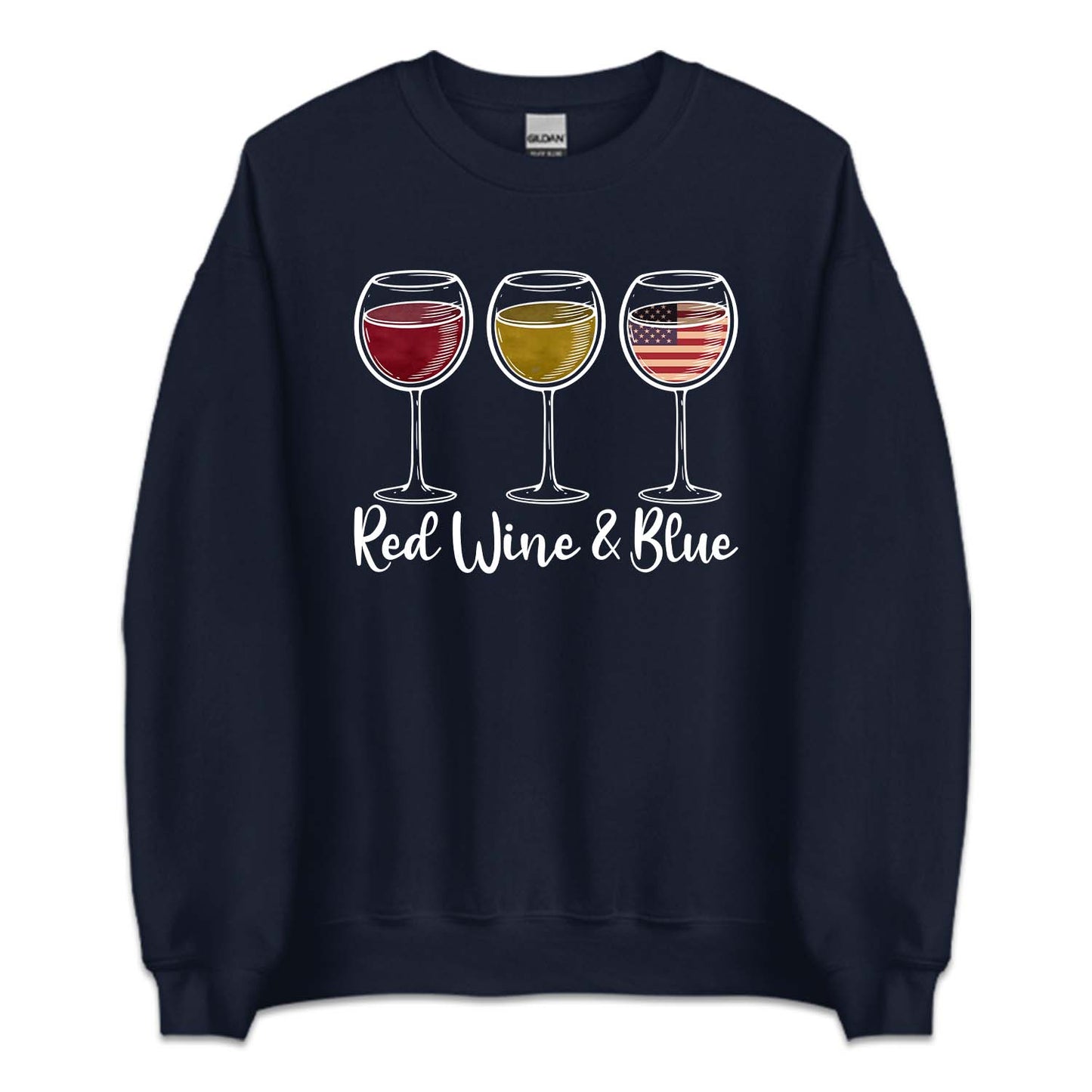 Red Wine & Blue 4th Of July American Flag | PRODUCT CODE: FRTHRDWNB