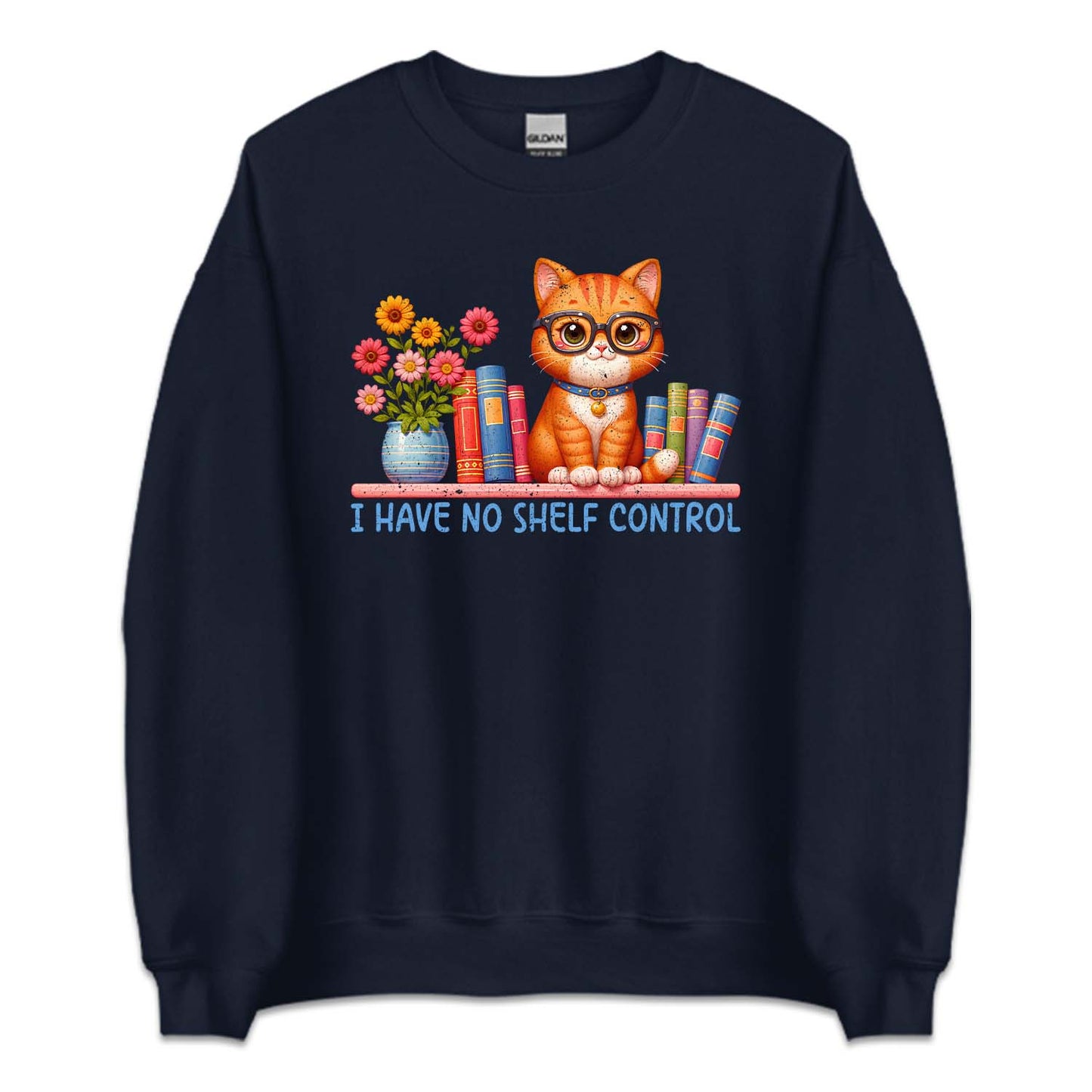 I Have No Shelf Control Cat and Books | PRODUCT CODE: HVNSHLFCN