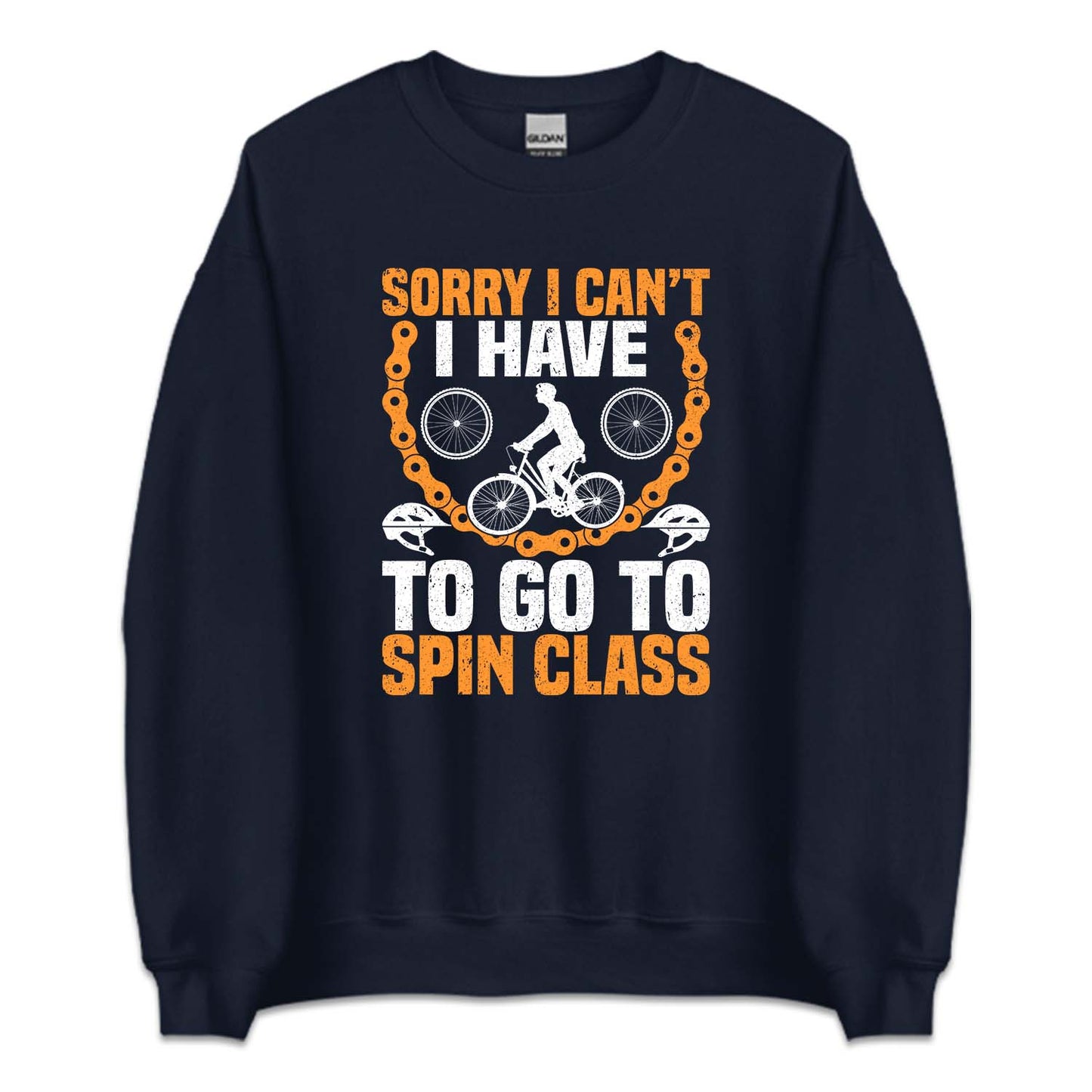 Cycling Sorry I Can't I Have To Go To Spin Class Cyclist Humor | PRODUCT CODE: SRYCNTHVLCS
