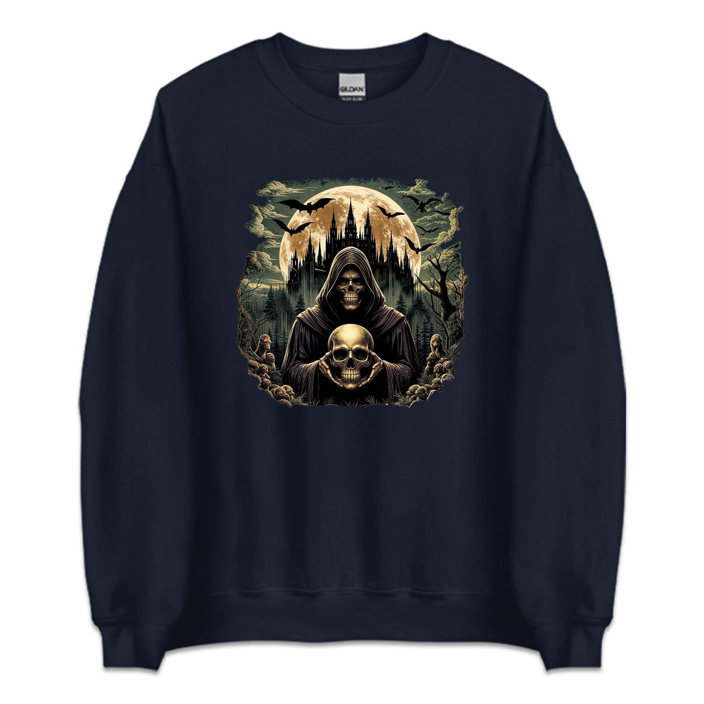 Vintage Skeleton Dark Gothic Castle | PRODUCT CODE: SKLTDKRAV