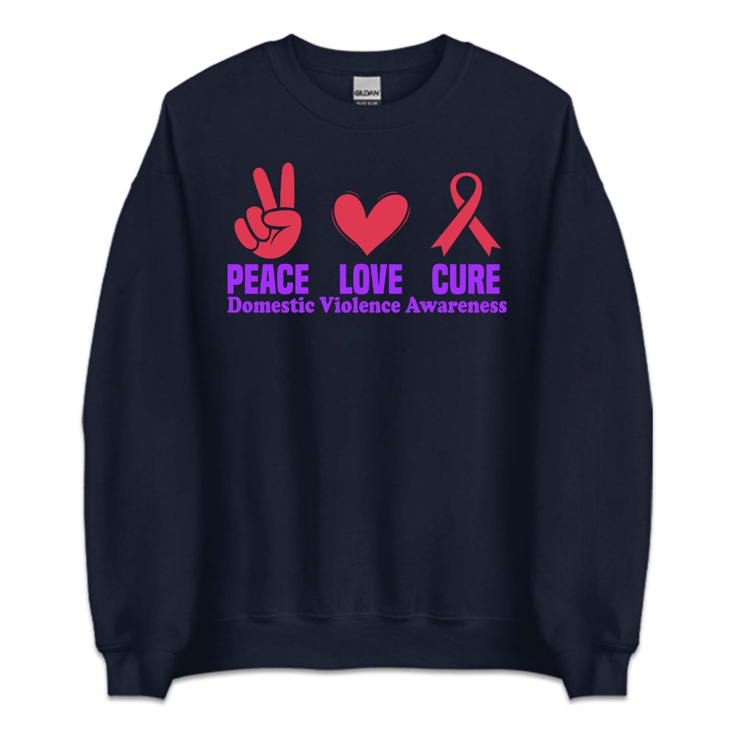Domestic Violence Awareness Peace Love Cure Dv Survivor | PRODUCT CODE: PCELVURXDM