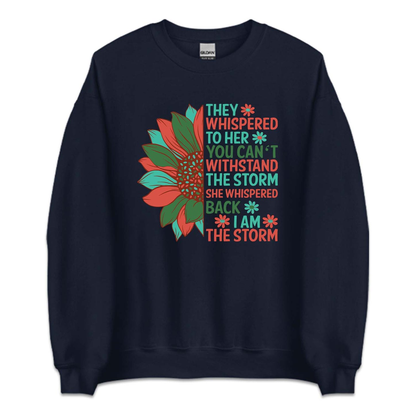 Strong Woman Empowerment Sunflower Positive Quote | PRODUCT CODE: STRNGWMPRF