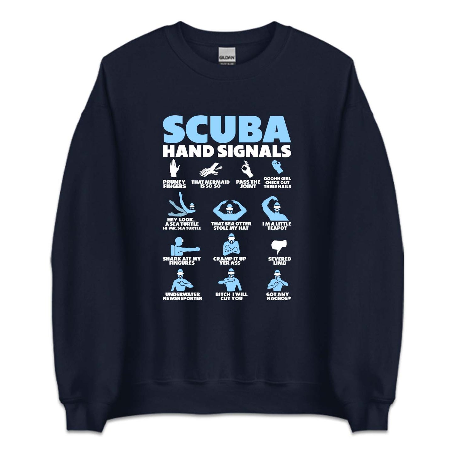 Scuba Hand Signals Ocean Adventure | PRODUCT CODE: SCBAHNDGL