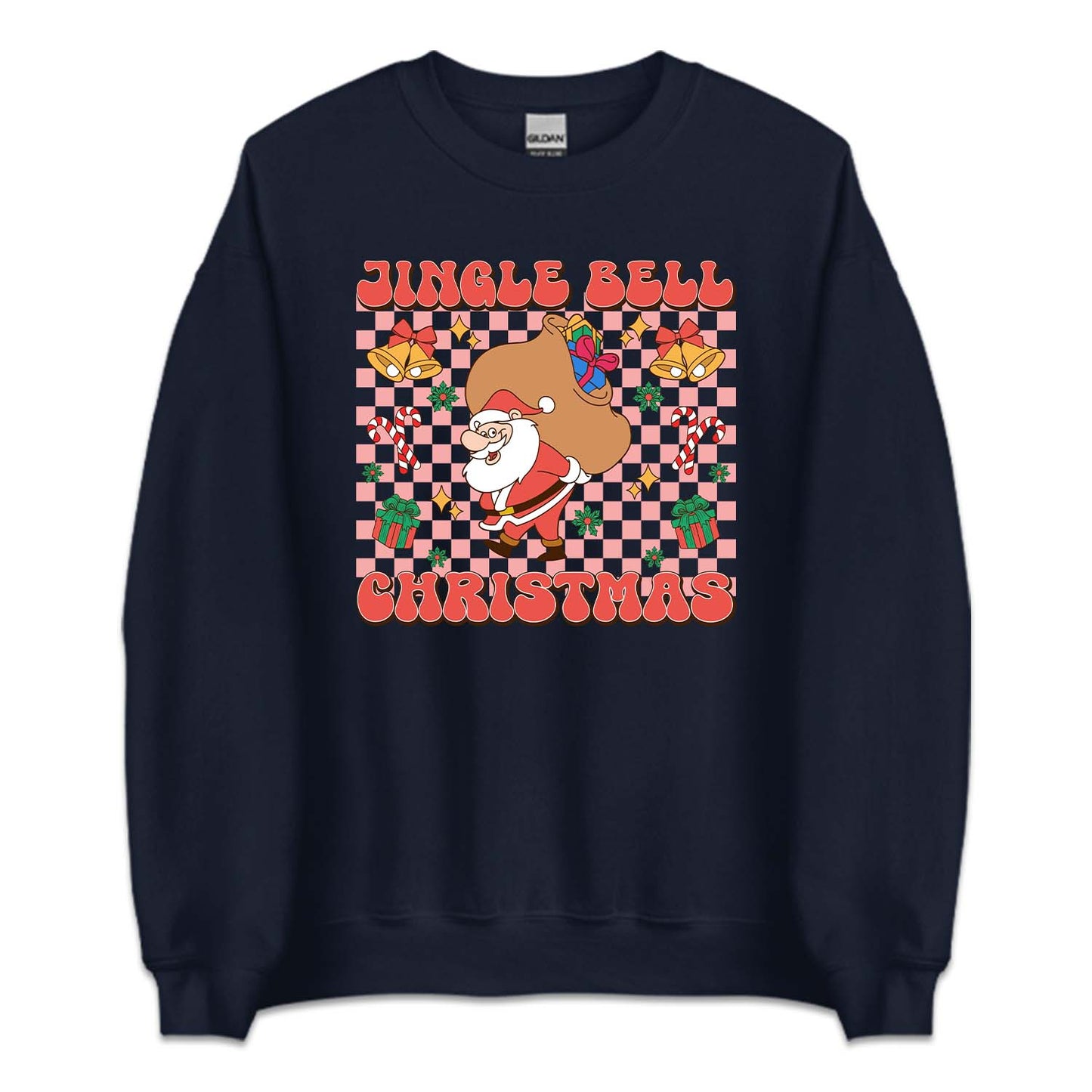 Christmas Jingle Bell Xmas Santa Claus with Bag of Gifts | PRODUCT CODE: JNGLBECHRST