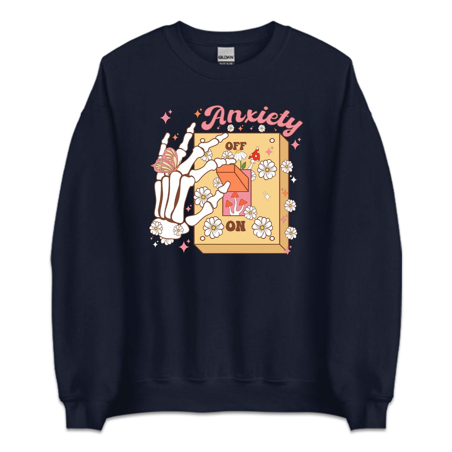 Anxiety On Off Switch Skeleton Hand | PRODUCT CODE: ANXOSKLMH