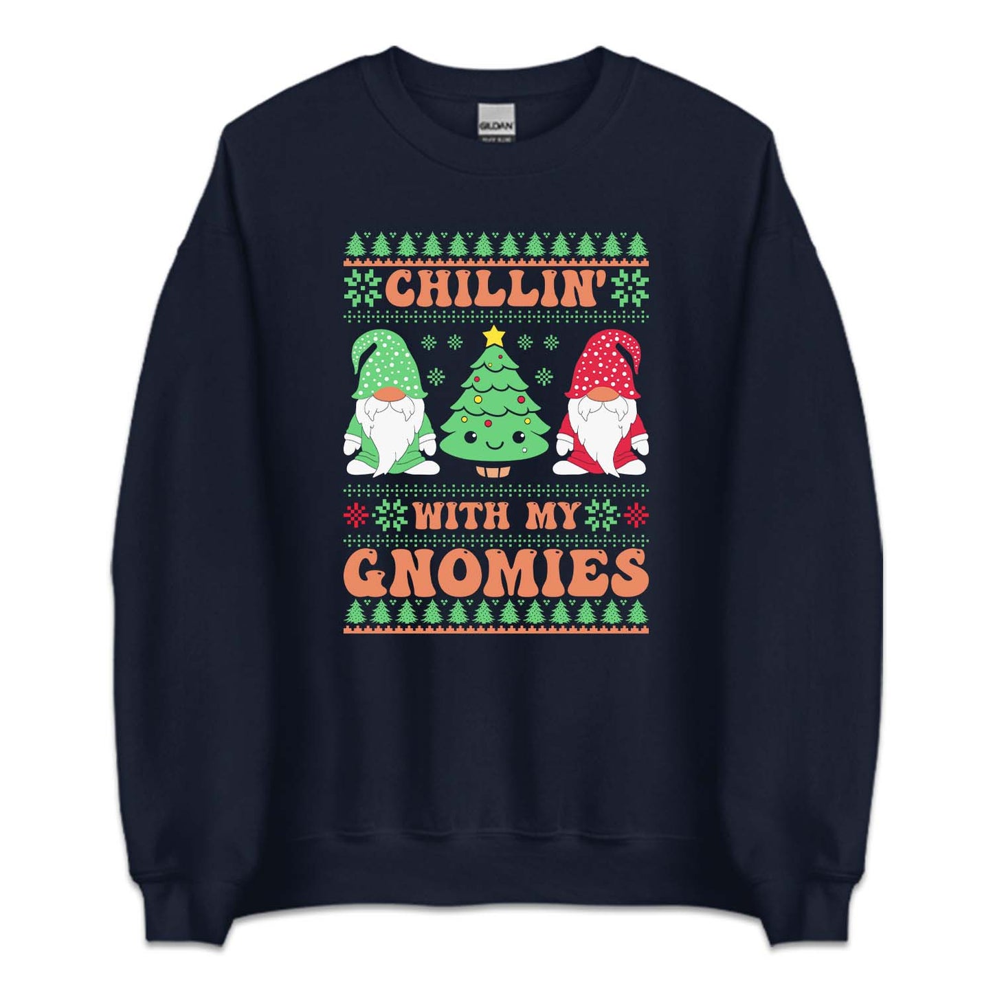 Chillin With My Gnomies Funny Christmas Cute Xmas Gnome | PRODUCT CODE: CLNWTHYMGN