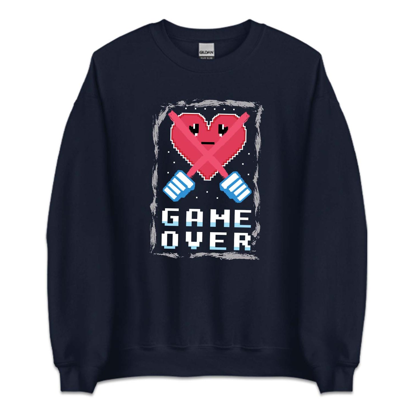 Retro Gaming Pixel Heart Game Over Arcade Style | PRODUCT CODE: PLXEHRTGMO