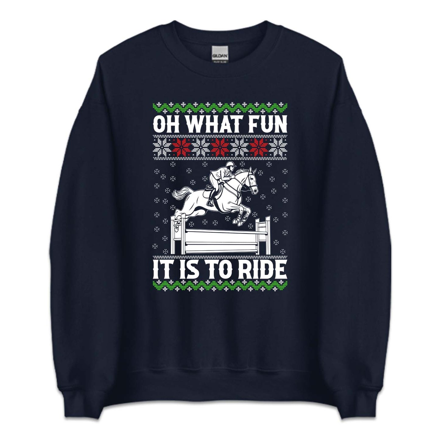 Horse Christmas Oh What Fun It Is To Ride Xmas Equestrian | PRODUCT CODE: HRDNGCRMSTA