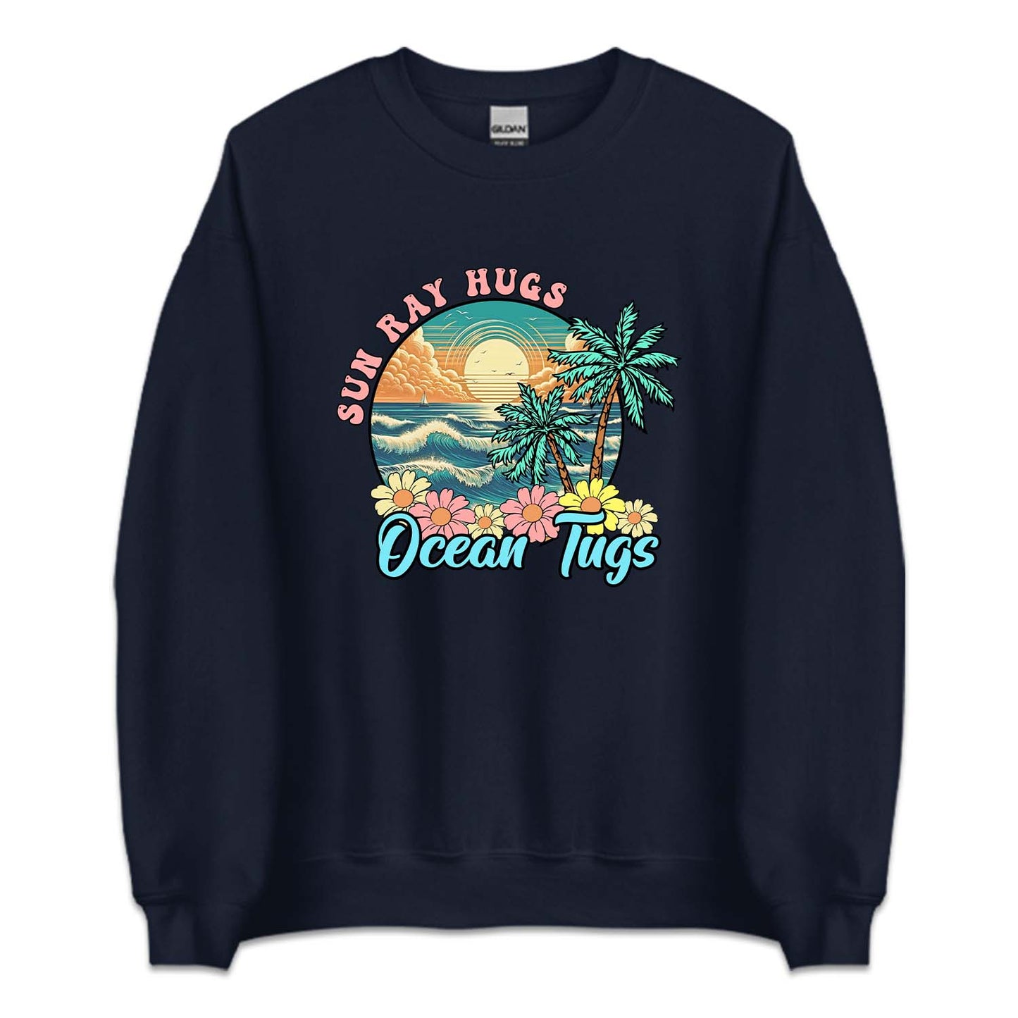 Retro Summer Sun Ray Hugs Ocean Tugs | PRODUCT CODE: SNRYHGOC