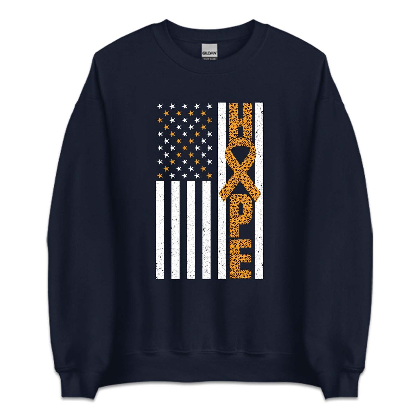 Hope COPD Awareness USA Flag Lung Health Support | PRODUCT CODE: HPAMRCNFLG